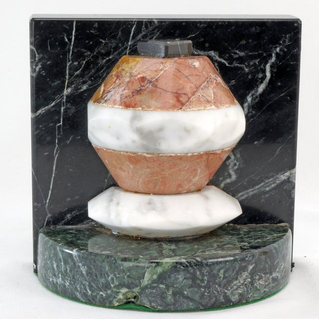Pair Mid Century Italian Alabaster and Marble Bookends For Sale In Phoenix - Image 6 of 8