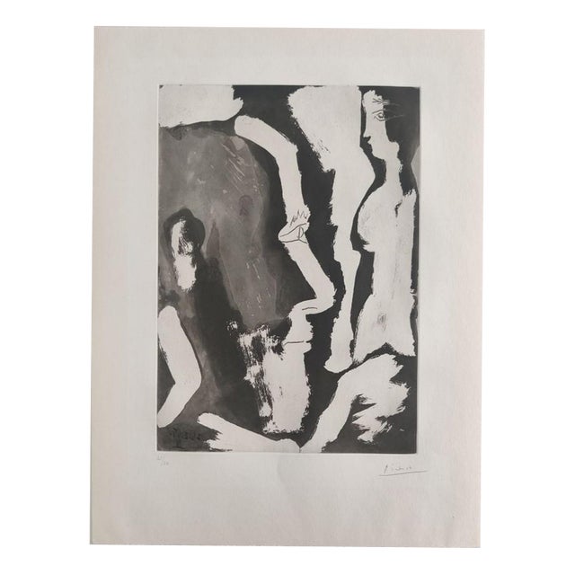 Pablo Picasso, Sculptor Working on a Female Bust II, 1965, Etching For Sale