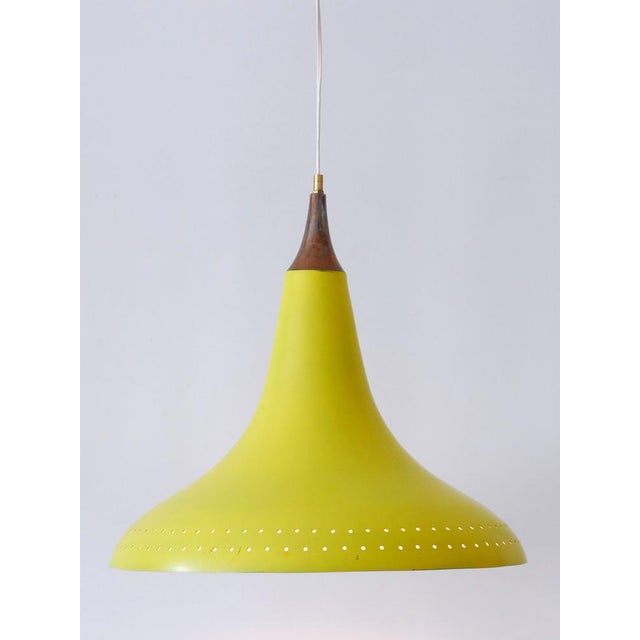 Mid-Century Modern Perforated Aluminium Pendant Lamp, Austria, 1960s For Sale - Image 16 of 18
