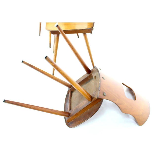 Mid-Century Modern Danish Modern Molded Plywood Chairs - Set of 3 For Sale - Image 3 of 6