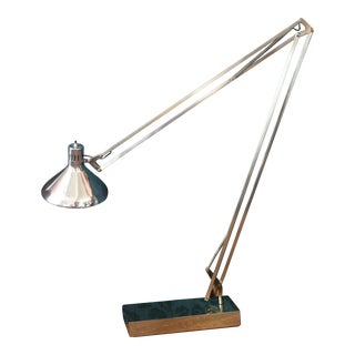 Vintage Brass Architect Floor Lamp by Luxo For Sale