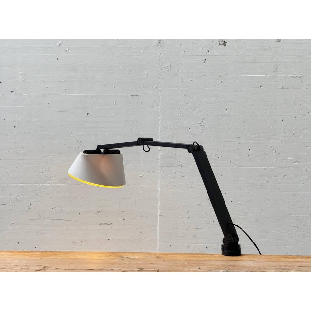Black Zeta Clamp Lamp by Franco Mirenzi & Vittorio Parigi for Valenti Luce, 1970s For Sale - Image 8 of 18
