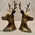 Cabin Mid-Century Brass Stag Head Bookends - Set of 2 For Sale - Image 3 of 11