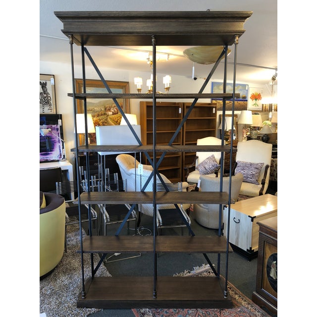 Restoration Hardware Parisian Cornice Double Shelving Chairish