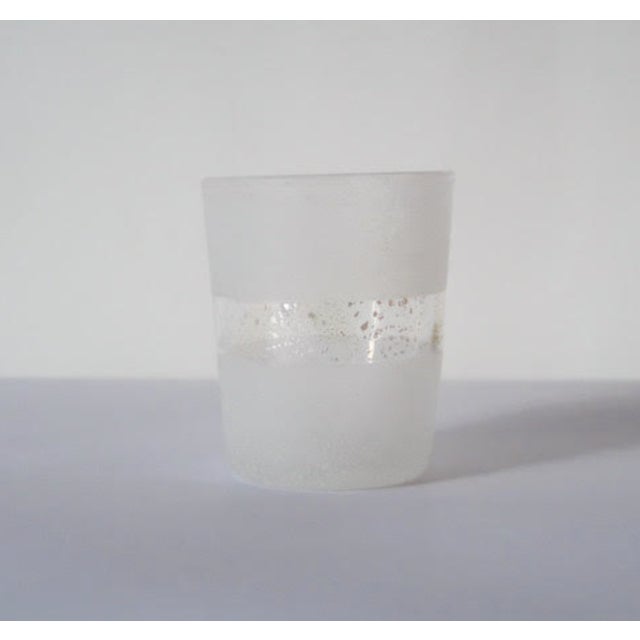 Contemporary Japanese Gold Leaf & Silver Leaf Glass Tumbler by Syoichiro Iwasawa - One-of-a-Kind For Sale In New York - Image 6 of 14