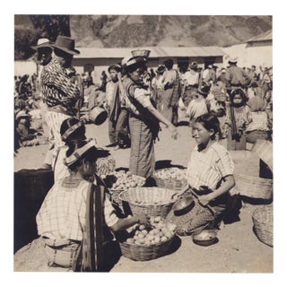 Hanna Seidel, Guatemalan Market, Black and White Photograph, 1960s For Sale