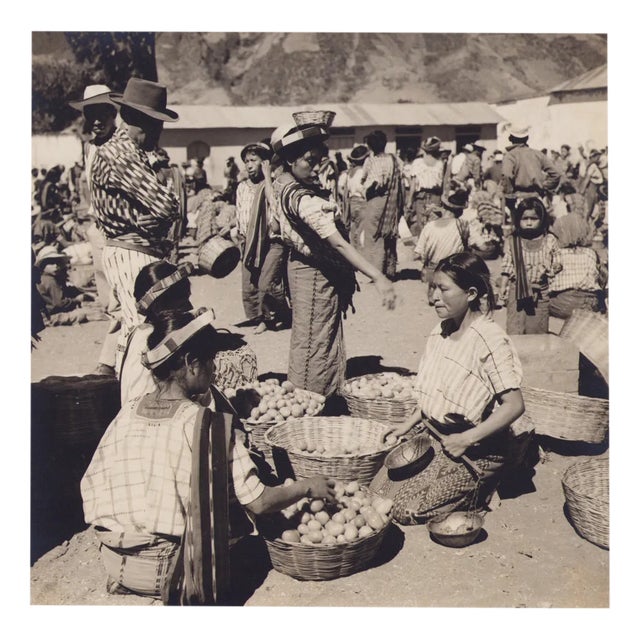 Hanna Seidel, Guatemalan Market, Black and White Photograph, 1960s For Sale