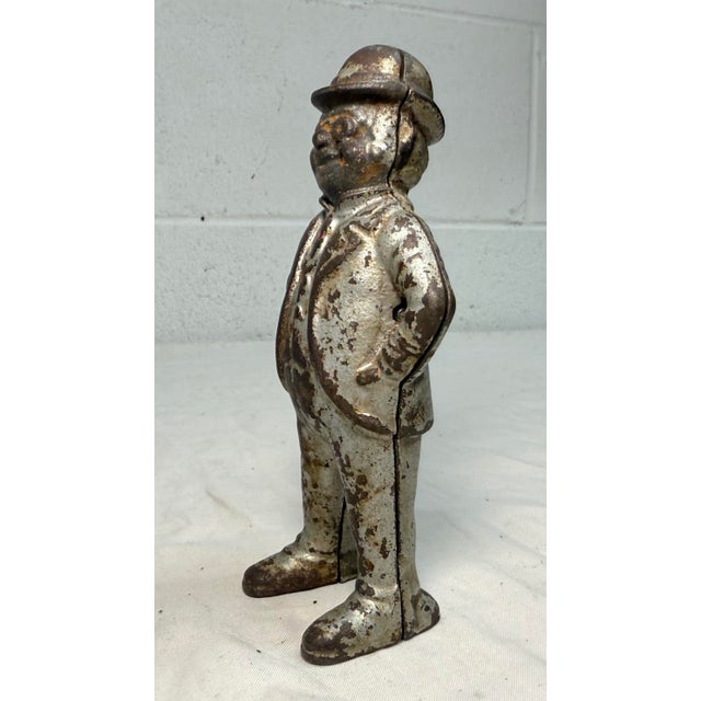 Antique Rare Original Foxy Grandpa Cast Iron Hubley Coin Still Bank 1900 For Sale - Image 9 of 10