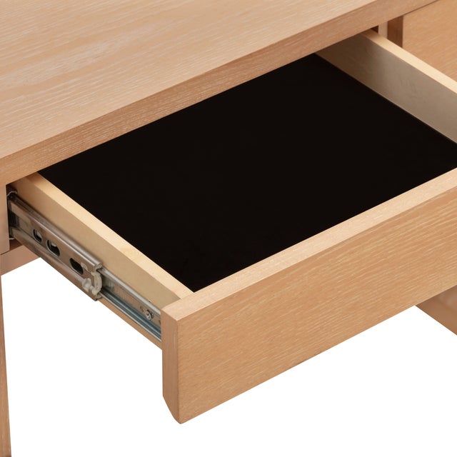 Tan Marlow Natural Wood Writing Desk For Sale - Image 8 of 11