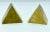 Modern Triangle Ashtrays in Brass, Set of 2 For Sale - Image 6 of 10