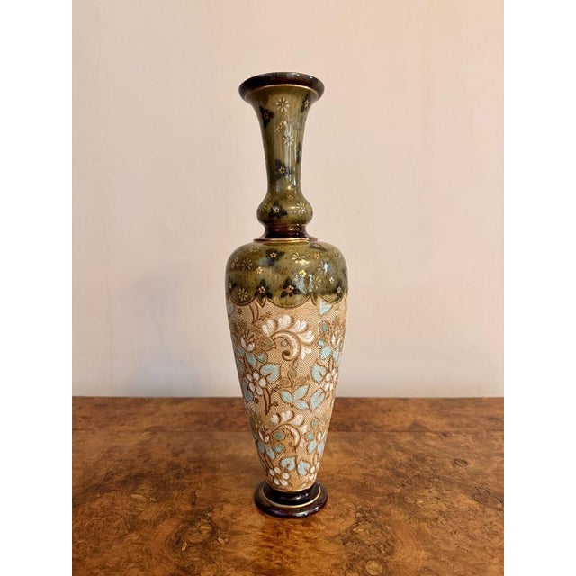 Antique Vases from Doulton Lambeth, 1880, Set of 2 For Sale - Image 4 of 7