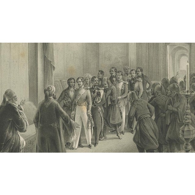 Mid 19th Century Heinrich von Mayr, Palace Reception, Duke Maximilian at Mehemed Ali's Court, 1846, Print For Sale - Image 5 of 10