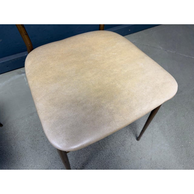 Mid-Century Modern Italian Brass Dining Chairs, 1950s, Set of 4 For Sale - Image 10 of 14