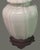 Contemporary Vintage Celadon Asian Chinoiserie Ginger Jar Table Lamp Original Finial For Sale - Image 3 of 8