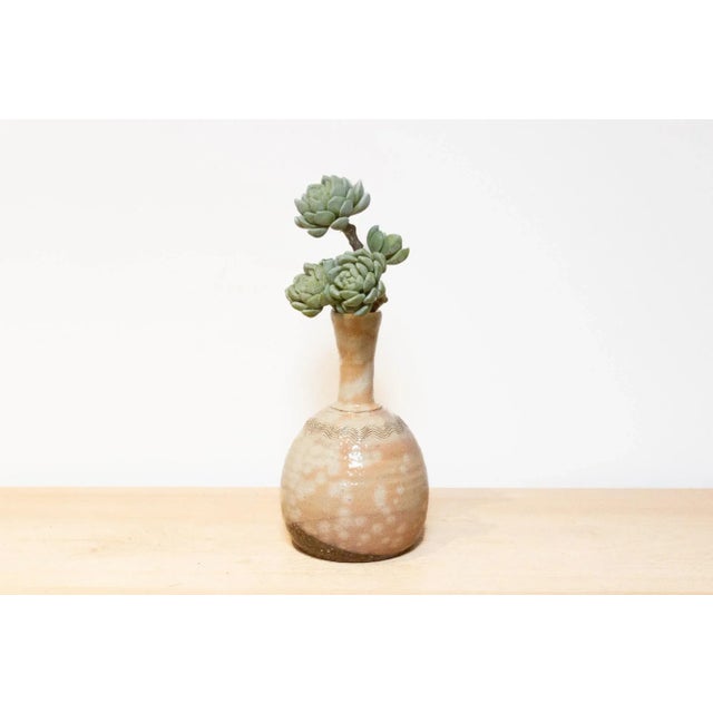 Vintage Japanese Glazed Clay Bottle For Sale In Los Angeles - Image 6 of 6