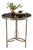 Black Marble Top Side Table For Sale