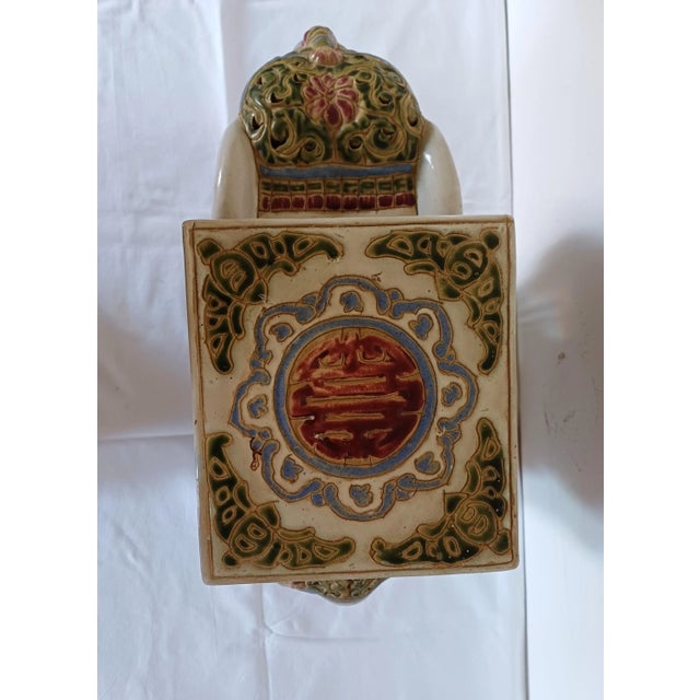 Large Ceramic Elephant Garden Stool or Plant Stand, 1960s For Sale - Image 6 of 7