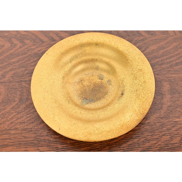 Tiffany Studios New York Bronze Doré Plate or Shallow Bowl For Sale - Image 9 of 9