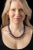 A fabulous beaded necklace with round faceted, natural lapis lazuli interspersed with 22K gold spears from India with fine...