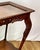 Coffee 1920s Spanish Revival Inlaid Walnut Parlor Side Table With Hand-Carved Notched Rim For Sale - Image 8 of 10