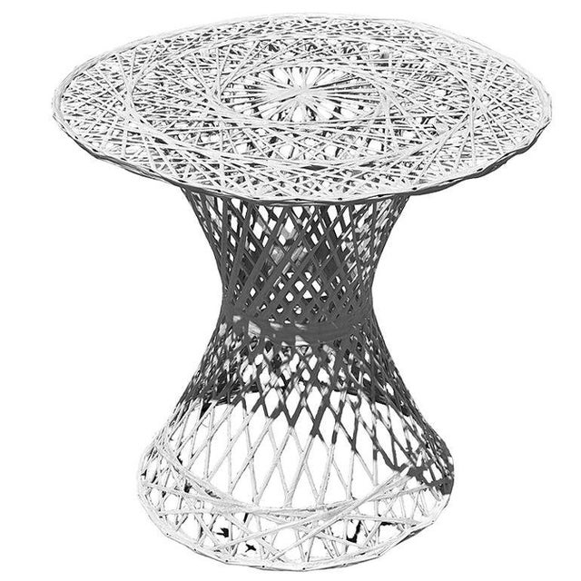 Mid 20th Century Mid Century Modern Spun Fiberglass Two Chairs & Table Outdoor Patio Set by Russell Woodard, Attributed For Sale - Image 5 of 9