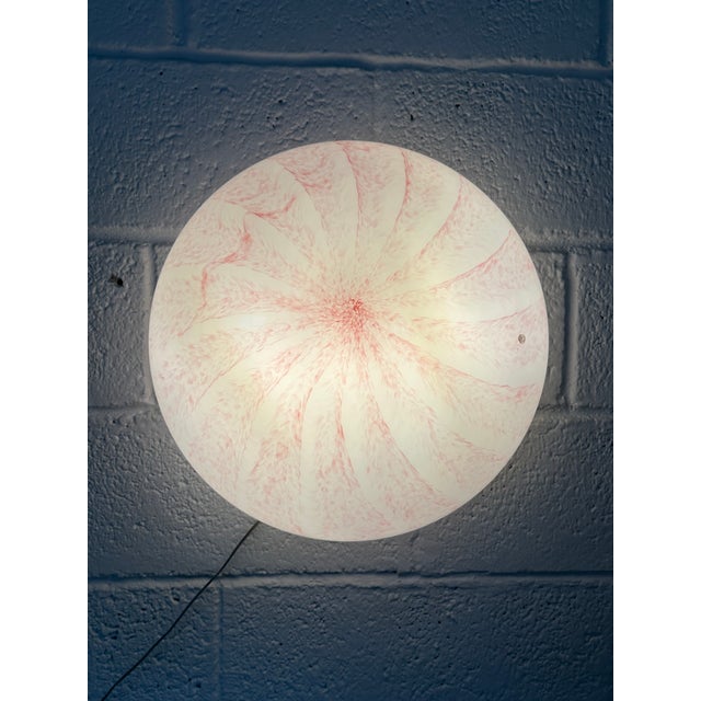Metal Pink Murano Glass Wall Lamp from La Murrina, 1980s For Sale - Image 7 of 11