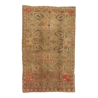 Vintage Turkish Oushak Rug - 05'07 X 09'00 For Sale