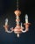 Available 2 pieces, Beautiful elegant chandelier in a delicate peach colour. The chandelier is made of ceramic. Decorated...