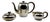 Three-Piece Bauhaus Silver Coffee Set, Grininger, Heilbronn, 1930 For Sale