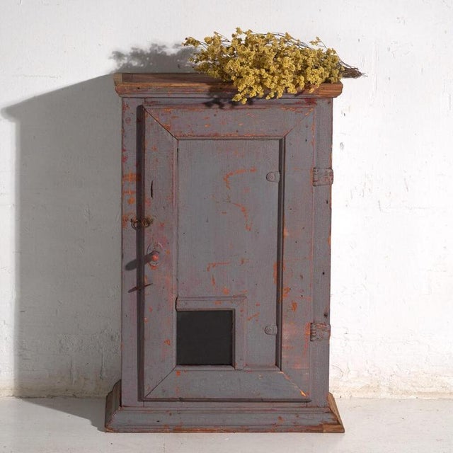 Painted Cupboard in Pine, Central Europe, 1900 For Sale - Image 4 of 4