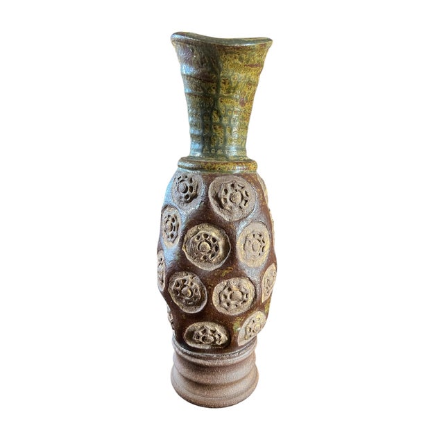 Mid-Century Modern Mid-Century Modern Carstens Tönnieshof Brown Ceramic Vase, 1960s For Sale - Image 3 of 5