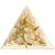 Gold-Plated Pyramid Murano Flush Mount or Wall Light from La Murrina, Italy, 1970s For Sale - Image 13 of 13