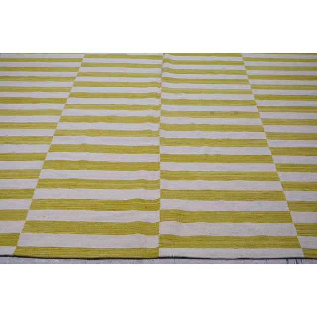 Vintage Afghan Maimana hand woven kilim with natural colors,organic wool and geometric pattern.