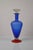 Blue Vintage Art Frosted Glass Bottle, 1980s For Sale - Image 8 of 11