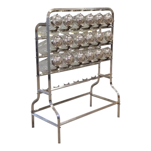 Antique 1920s Argentinian Vendosolo 18 Canister Candy Store Display (Caramelera) For Sale