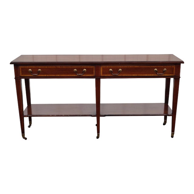 Vintage Columbia Mahogany Console Table For Sale