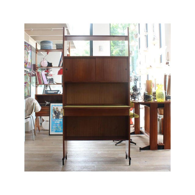 Type Bookcase with pull-out desk Date 1960 Style Scandinavian / Nordic Origin Italy, Turin Manufacturer Mobili Alasia...