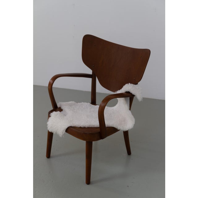 Danish Modern Armchair Model 2280 by Magnus Stephensen for Fritz Hansen, 1940s For Sale - Image 16 of 18
