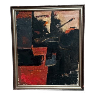 Gösta Wallmark, Transformation, 1950s, Oil Painting on Canvas, Framed For Sale