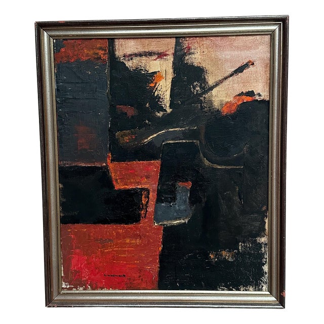 Gösta Wallmark, Transformation, 1950s, Oil Painting on Canvas, Framed For Sale