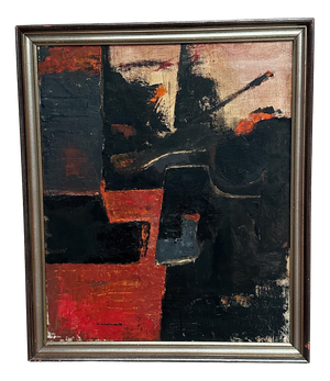 Gösta Wallmark, Transformation, 1950s, Oil Painting on Canvas, Framed