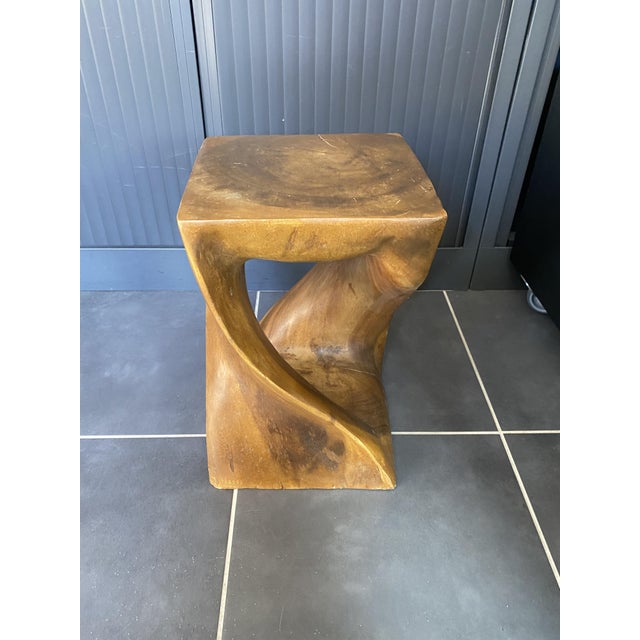 N1 Stool in Raw Walnut Wood, 1970 For Sale - Image 12 of 17