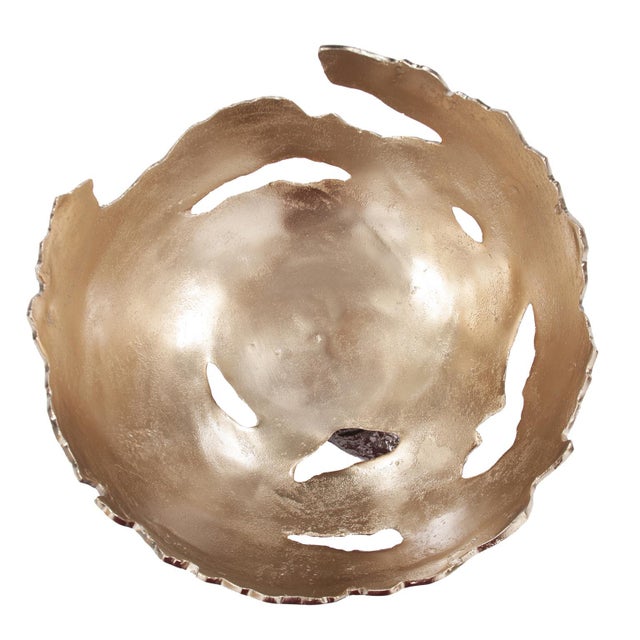 Kenneth Ludwig Chicago Pompei Cast Aluminum Bowl- Large For Sale - Image 4 of 6