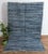 Cornflower Blue Recycled Denim Blue Hand Woven Cotton Boho Rug For Sale - Image 8 of 10