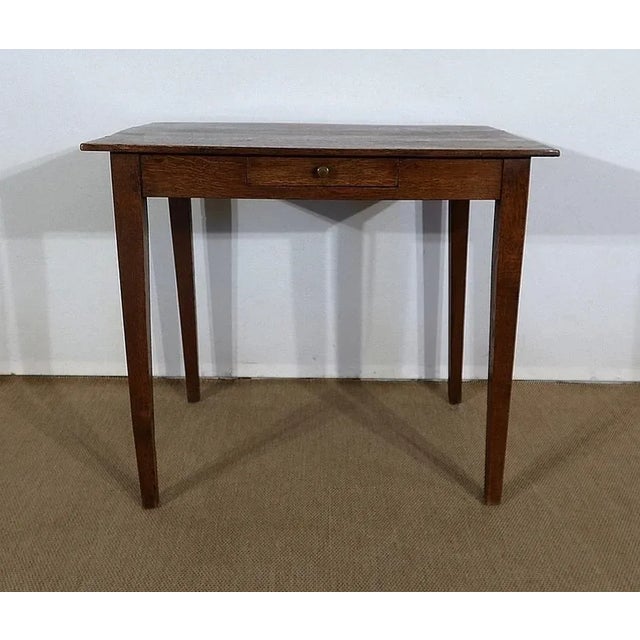 Small Solid Oak Table, 1800s For Sale - Image 6 of 18