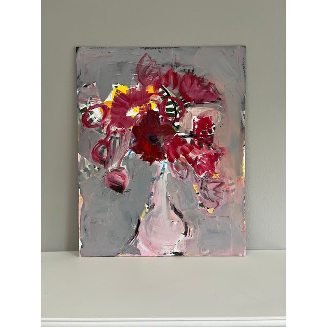 "Arrangement in Red" Original Painting by Shann Spishak For Sale - Image 4 of 5
