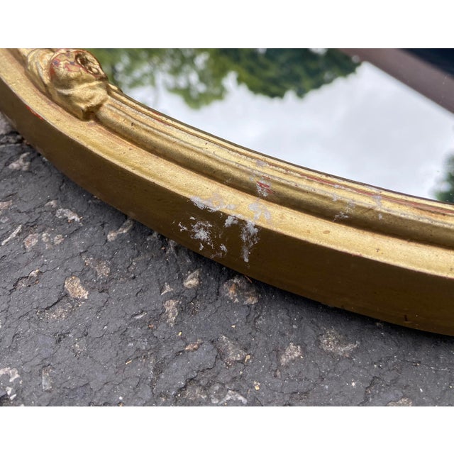 Gold Carolina Mirror Company Round Gilt Mirror For Sale - Image 8 of 10