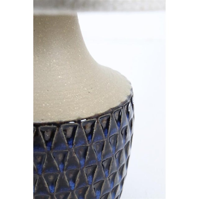 Mid-Century Modern Danish Handmade Ceramic Table Lamp from Søholm, 1960s For Sale - Image 3 of 13