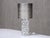 Bubble Glass Table Lamp with Silk Shade by Josef Schott for Smålandshyttan, Sweden, 1960s For Sale - Image 9 of 13