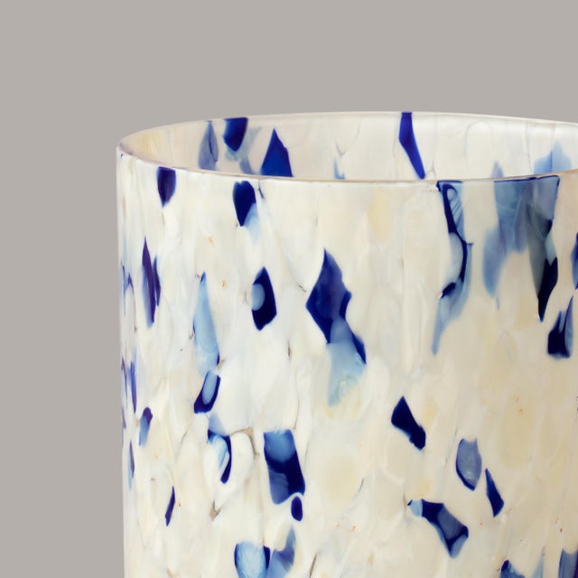 Stories of Italy Macchia su Macchia Tumblers - Blue & Ivory Mix, Set of 6 For Sale - Image 6 of 9